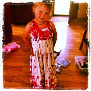 This dress courtesy of one of the Bump’s many stylists, Tegan.